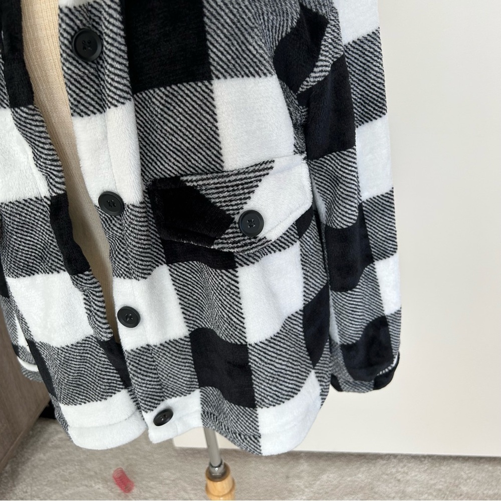 Cozy Fuzzy Shacket Shirt Jacket - Picture 3 of 12